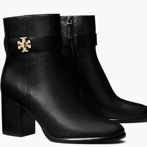 Tory Burch T Lock Heeled Ankle Booties